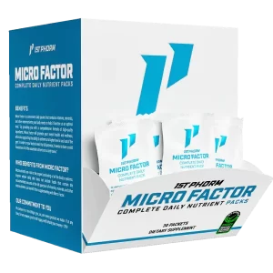 1st phorm Micro Factor simplifies health with a single packet, delivering six essential products to boost the immune system and support optimal body functionality.