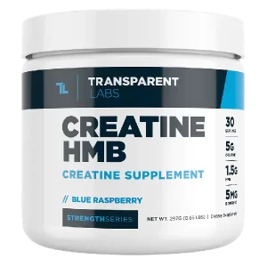 Transparent Labs Creatine HMB combines creatine monohydrate and HMB in a clean formula.