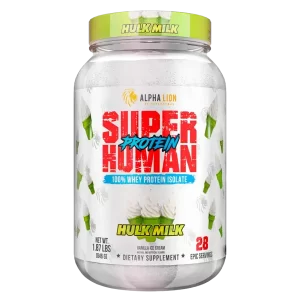 Alpha Lion SuperHuman Protein is an ultra-pure, easily digested whey protein isolate formulated to fuel muscle growth and enhance post-workout recovery.