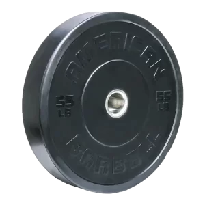 The American Barbell Black LB Sport Bumper Plates are durable urethane bumper plates ideal for Olympic lifting, powerlifting, and high-intensity functional training.