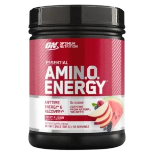 Optimum Nutrition's Essential AMIN.O. Energy fuels your day with a refreshing boost of natural energy and amino acids, perfect for anytime use.