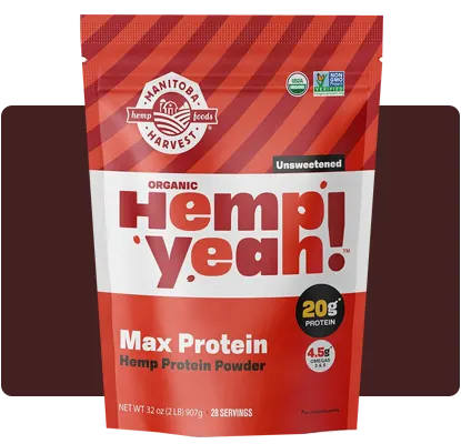 Manitoba Harvest's USDA certified organic hemp protein powder for building strength.