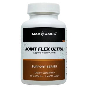 Max Gains Joint Flex Ultra offers a comprehensive blend of natural ingredients to support joint health and connective tissue, making it an ideal choice for athletes and those seeking joint support.