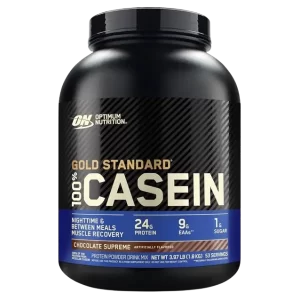 Optimum Nutrition Gold Standard 100% Micellar Casein is a slow-digesting protein that keeps your muscles fed for longer, promoting muscle repair while you sleep.
