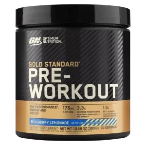 Optimum Nutrition's Gold Standard Pre-Workout combines caffeine, creatine monohydrate, and beta-alanine to support your energy, focus, performance, and endurance during workouts.