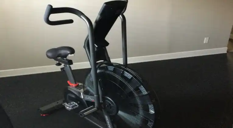 A new Schwinn airdyne ad7 pro in a for home gym
